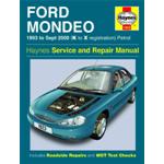 Manuale Auto, Ford Mondeo Petrol (93-Sept 00) K to X